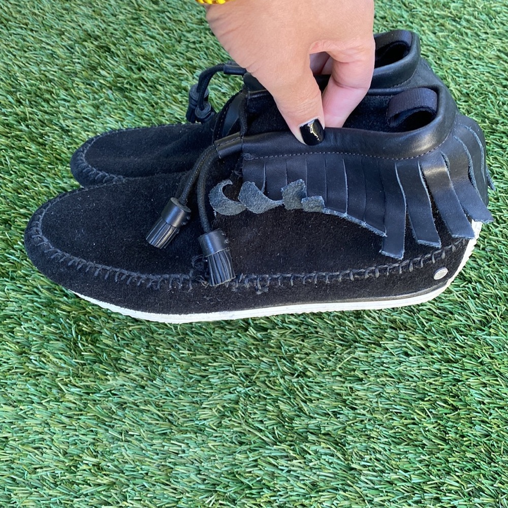 Rag and Bone Suede Tassel Moccasins - Picture 5 of 9